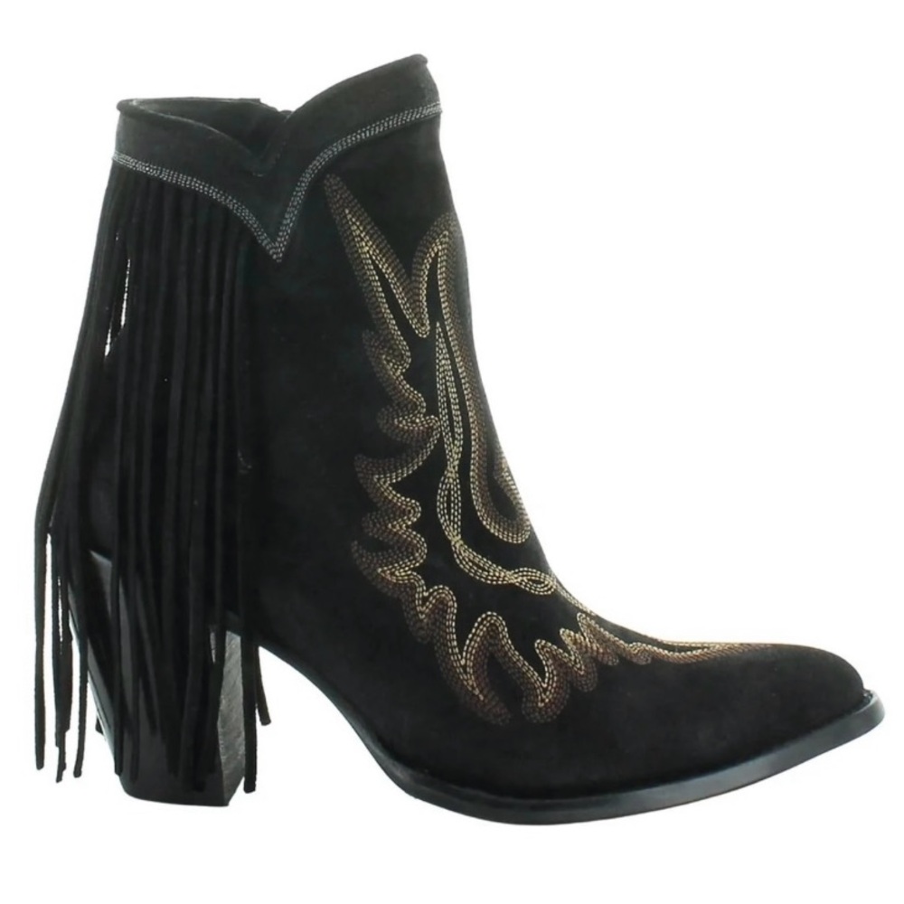 NEW YIPPEE KI YAY BY OLD GRINGO, NEW SHERIFF IN TOWN - Black Suede, Size 9B